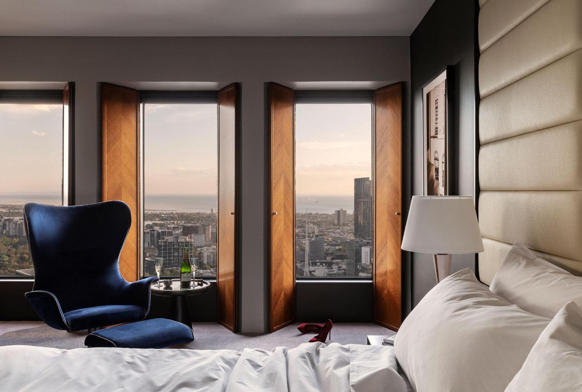 Sofitel Melbourne On Collins Hotel Екстериор снимка A bedroom at the Ritz-Carlton, Chicago